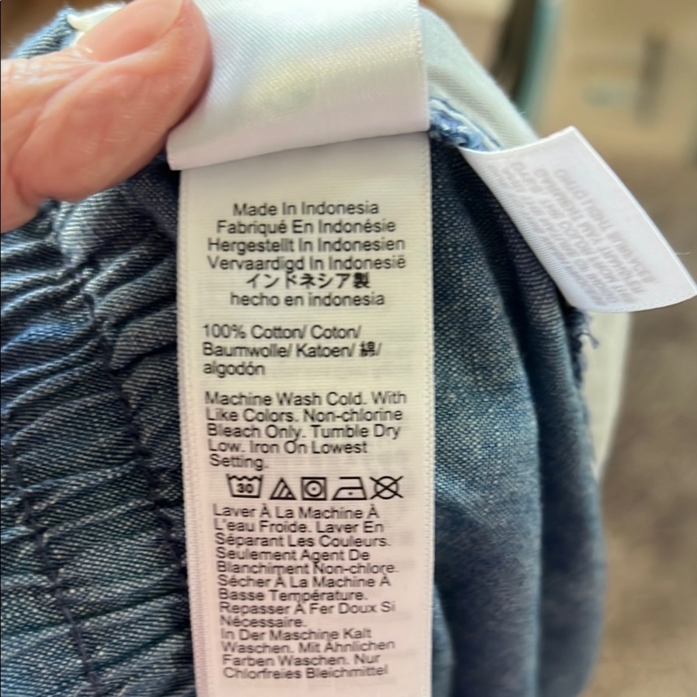 J. Crew Blue Relaxed Fit 100% Cotton Indigo Pants - Picture 8 of 8
